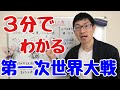 【中3社会：歴史】3分でわかる！第一次世界大戦
