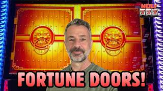 THESE DOORS OPENED TO BIG WINS on the FORTUNE DOORS SLOT MACHINE!