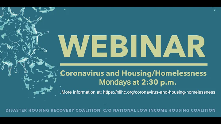 April 27: National Call on COVID-19 Homelessness and Housing