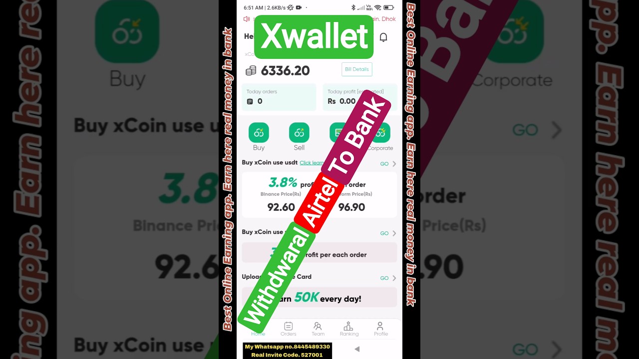 Xwallet Withdrawal Airtel To Bank 