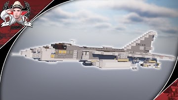 Minecraft: Cold War Su-24M "Fencer-D" | Attack Aircraft Tutorial (Landed + In-Flight Version)