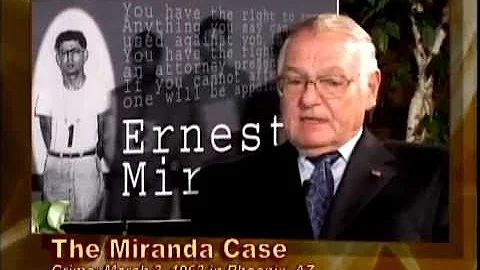 Learn about the Miranda Case - Phoenix Police Department