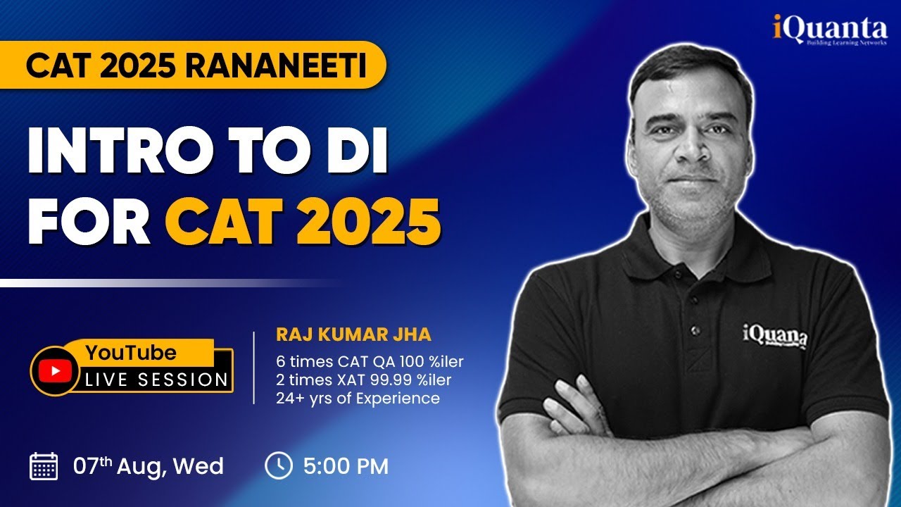 Intro to Data Interpretation for CAT 2025 by 100%iler Raj Sir | CAT ...