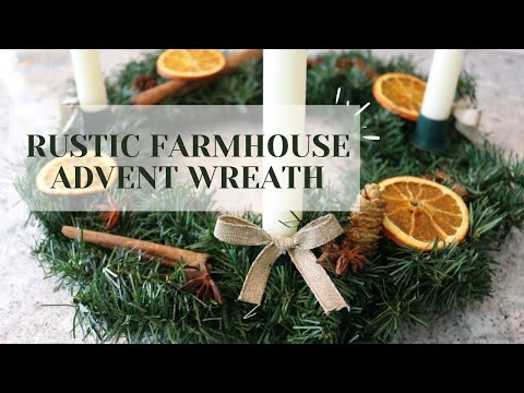 HOW TO MAKE AN ADVENT WREATH | ADVENT WREATH | ADVENT CANDLES | RUSTIC CHRISTMAS DECORATIONS