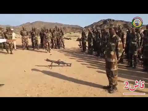 القائد العام لقوات الأورطة الشرقية القائدالامين داوود مخاطبا أبطال قاش في عزيمةإصراربناء