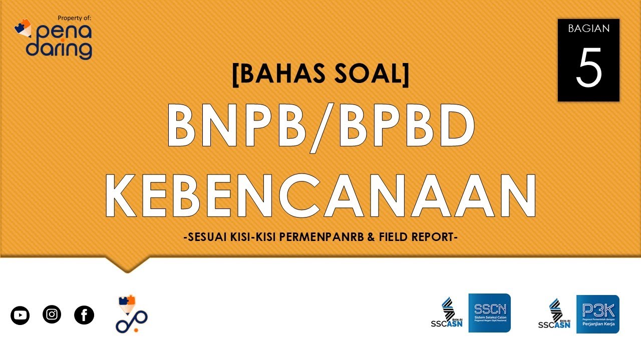 BAHAS SOAL SKB CPNS & PPPK 2024 KEBENCANAAN 5