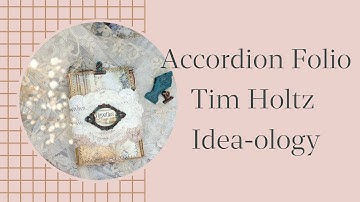 🦋"ACCORDION FOLIO" DE TIM HOLTZ DECORADO🦋