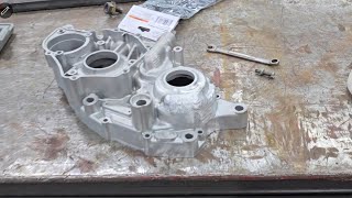 TIG welding aluminum motorcycle case
