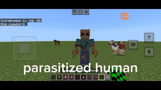 Un nuevo addon de parasitos para Minecraft bedrock (Minecraft infection mod).