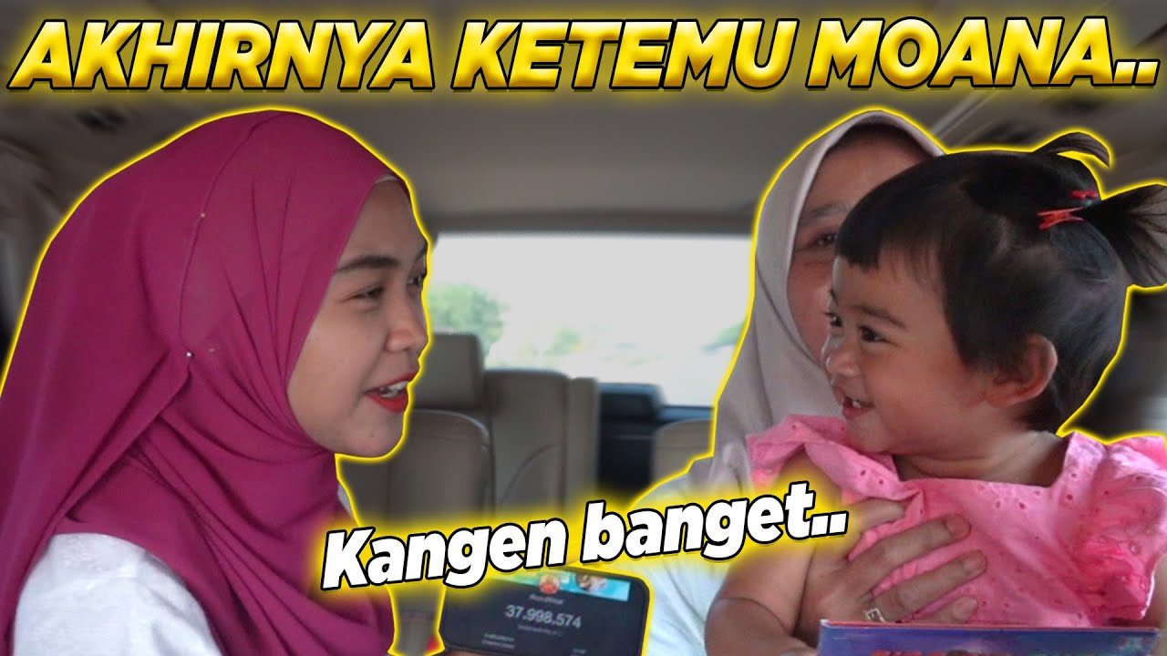 REAKSI KETEMU MOANA WAKTU SAMBUT AKU.. Hiks..