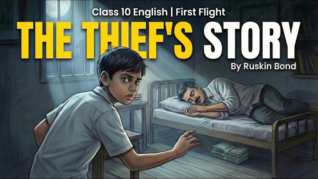 The Thief’s Story By Ruskin Bond | Class 10 English | Detailed Hindi Explanation + Themes | CBSE