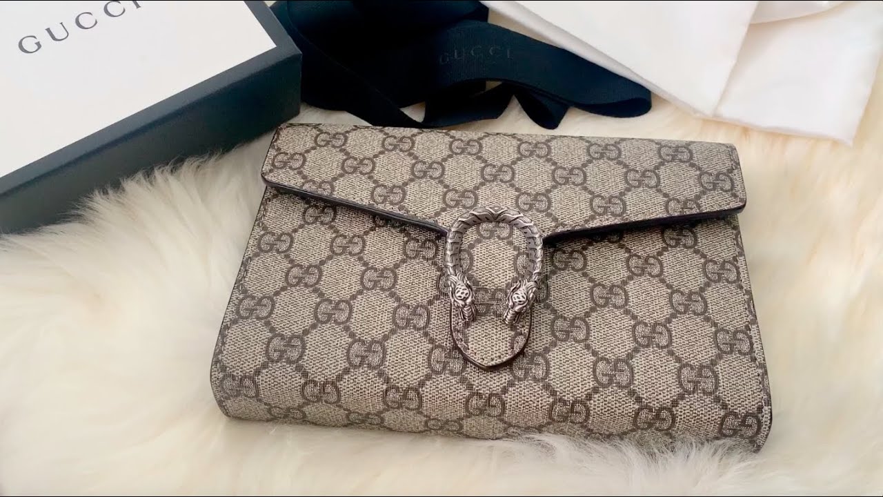 Gucci Dionysus wallet on a chain review - YouTube