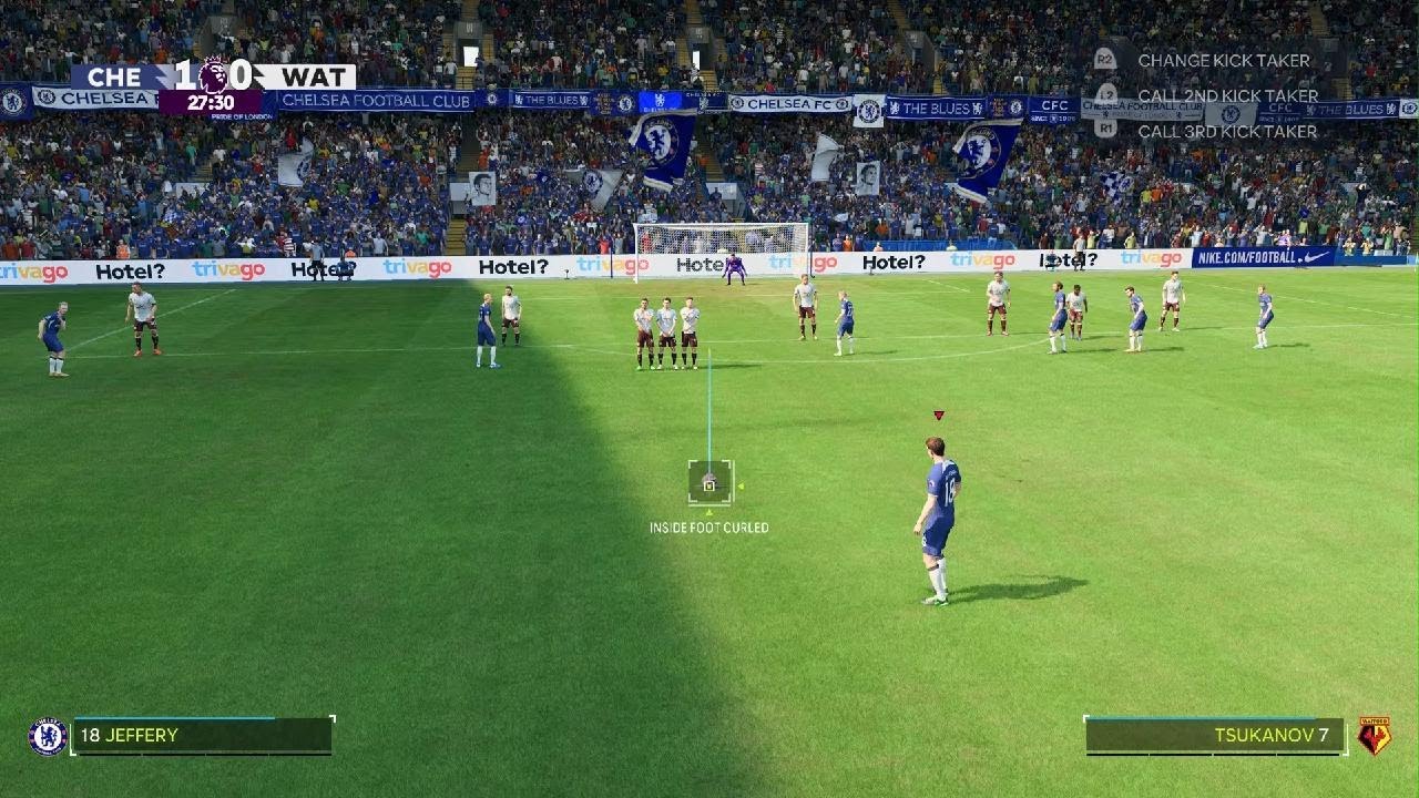 30yrd free kick knuckle