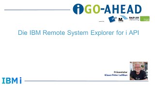 Die IBM Remote System Explorer for i API