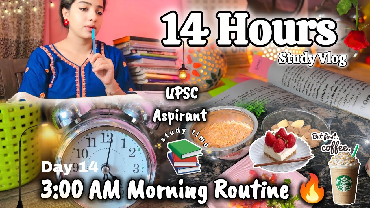 ☕ A Day in My Life as A UPSC Aspirant 📚 | 3:00 AM Morning Routine 🎯 ...
