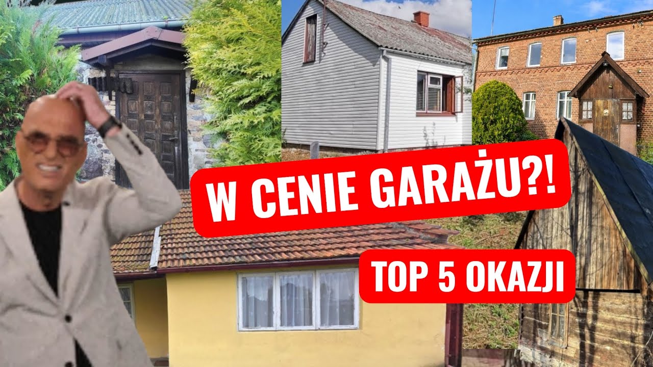TOP 5 Domów w cenie GARAŻU! 🤯 Ranking do 180 tys. zł 