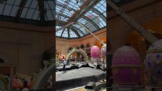 Las Vegas Bellagio Spring Display Being Put Together