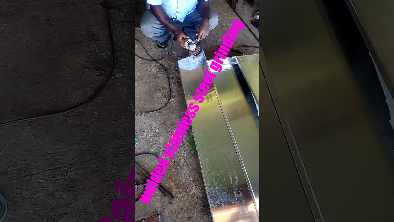 How to finish a welding stainless steel grinding YouTube