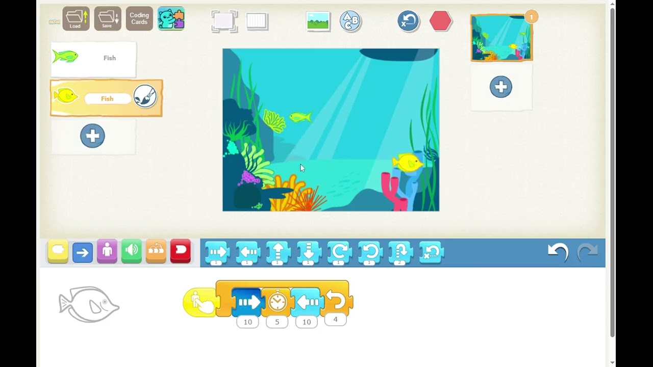 Ψαράκια (Scratch Junior)