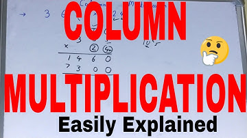 Column multiplication|Column multiplication method|Multiplication by column method examples