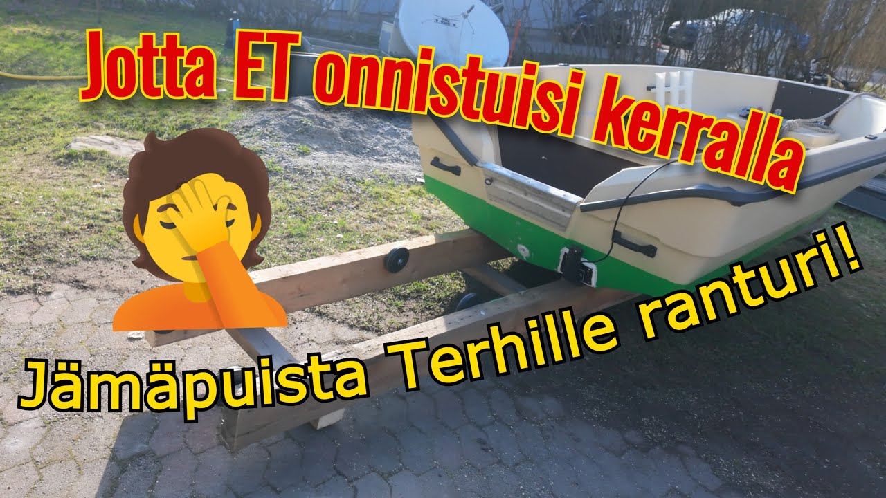 Ranturin rakennus ja rantaan vienti - Suunnitelmat muuttuu projektin edetessä