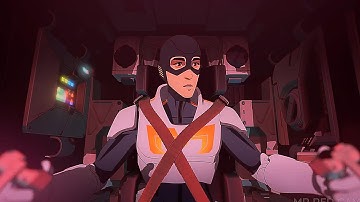 Mecha Man  vs Toxic  full Fight scene  |  DISPATCH  |  [1080P 60FPS]