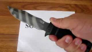 Sog Seal Pup Elite Tigerstripe Knife W Kydex Sheath E37Ts