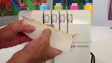 Singer 14CG754 ProFinish Serger Overlock 11 How to Adjust Tension