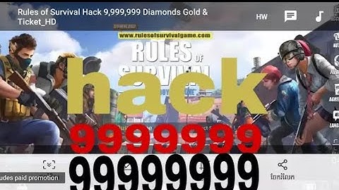 របៀប hack game Rules of survival ងាយៗ No root//Mrr SNA