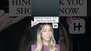 Hinge hack that you need to know about! #hinge #datingapps #lifehacks #fypシ #shortsviral #foryou