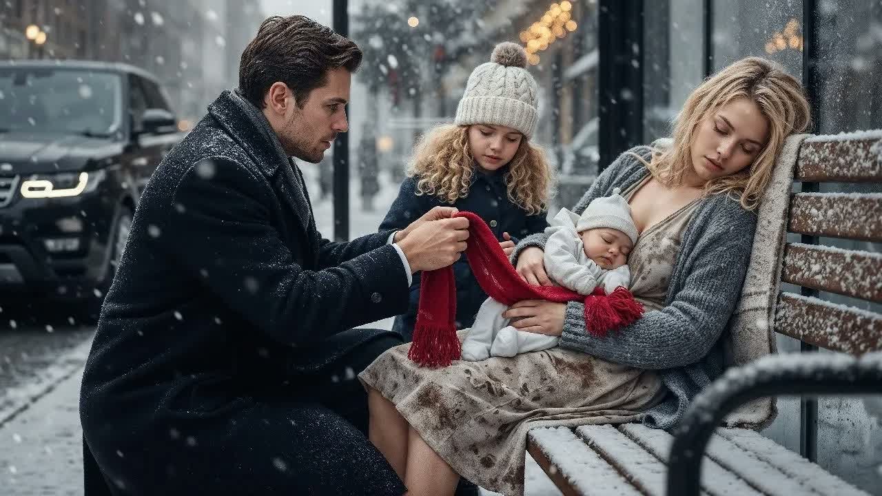 «Papà, il suo bambino sta congelando!» – Un CEO single e sua figlia salvarono una madre senzatet