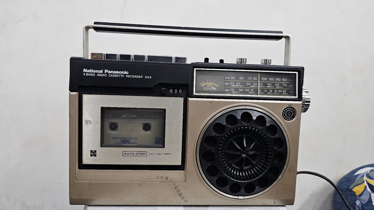 National Panasonic ラジオ national Panasonic 3BAND radio cassette recorder 543 made in Japan