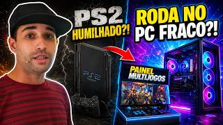 COMO JOGAR PS2 NO PC FRACO em 2026 😱 Esse Painel Multijogos HUMILHOU o PlayStation 2!
