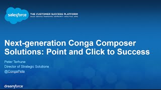 Next-generation Conga Composer Solutions: Point and Click to Success