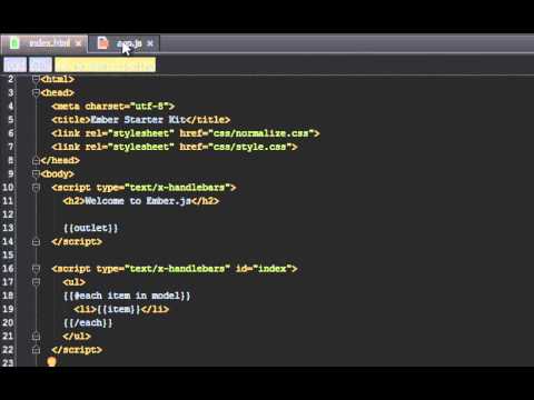 Mastering Ember Js - 6  Ember Databinding 101
