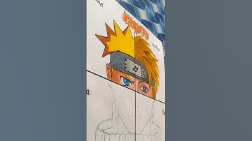 One drawing, But four different styles ✨ Naruto 🦊✨ *REALISM* Part-2 #shorts