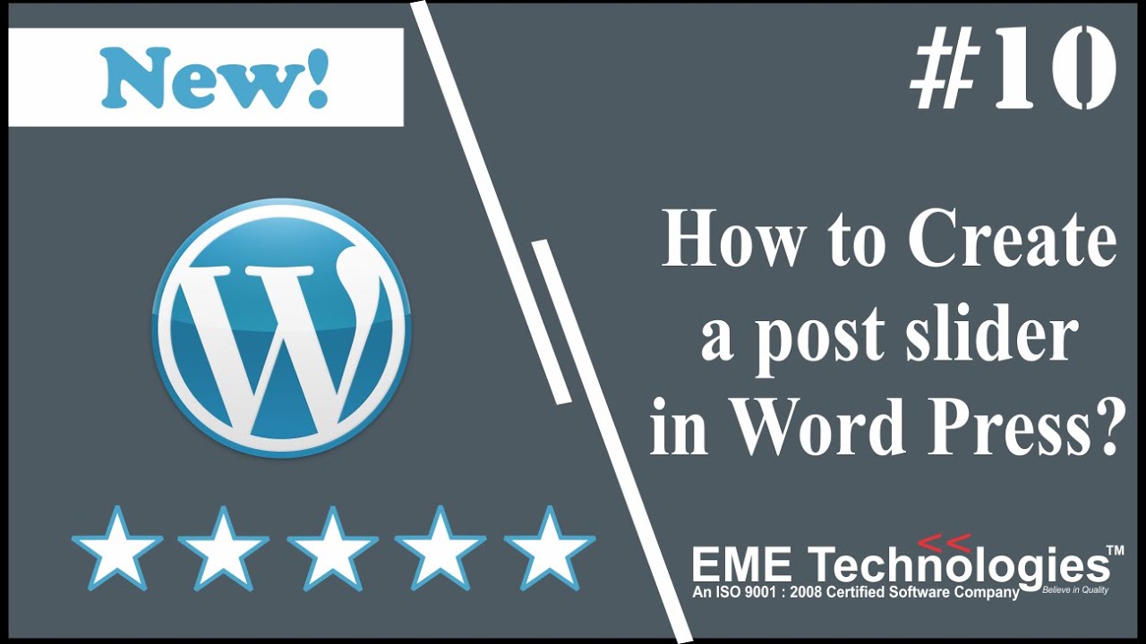 How To Create A Post Slider In WordPress YouTube