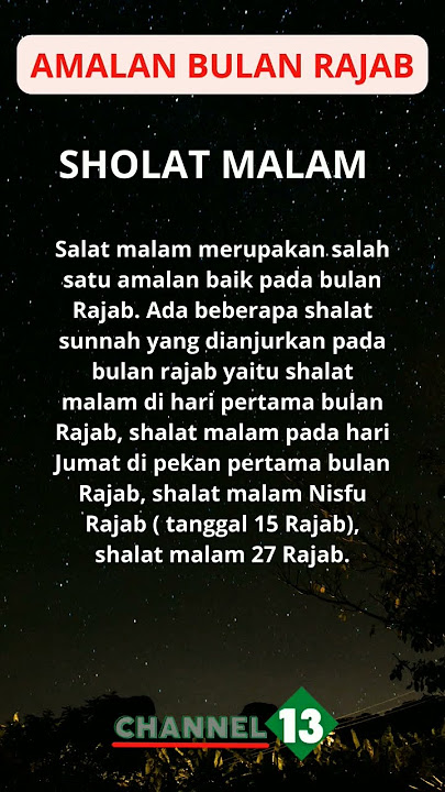 Amalan Bulan Rajab #shorts #feedshorts #rajab