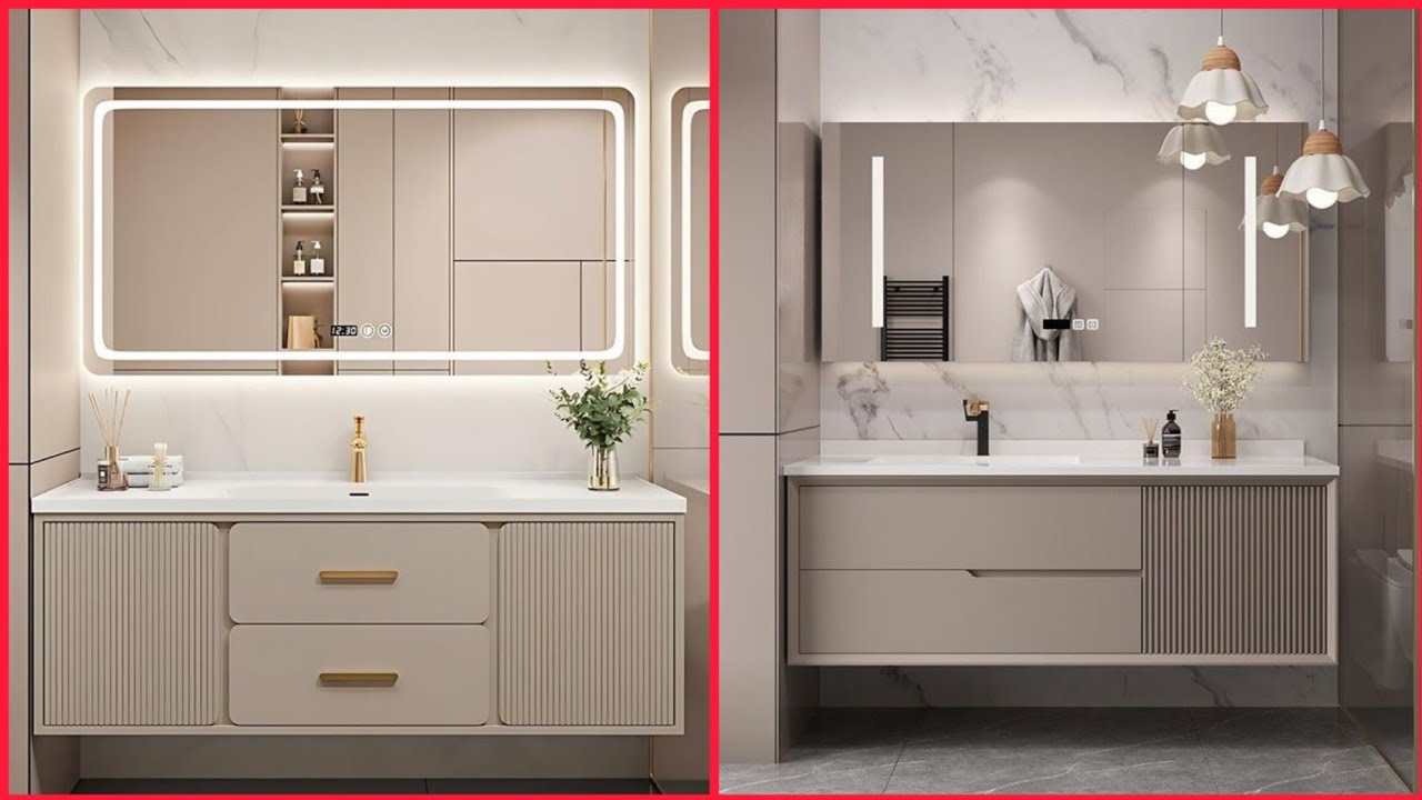 Top designs of bathroom vanity | washroom cupboard ideas - YouTube