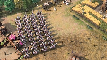 Age of Empires 4 - 4v4 NOMAD ATTACKED FROM ALL SIDES | Multiplayer Gameplay