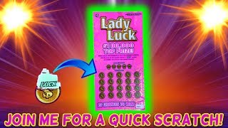 Join Me For A QUICK SCRATCH! ( Lady Luck! ) Texas Lottery! screenshot 2