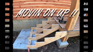 STRINGERS, RISERS & TREADS OH MY! / WE GOT STAIRS ON OUR DIY DECK AND HOME BUILD.