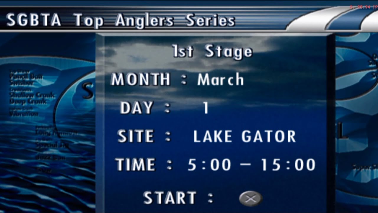 Tournament Stage 1 Day 1 – (TOP Anglers Series) Sega Bass Fishing Duel ps2 [AetherSX2]