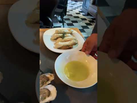Preparing hand pulled mozzarella with olive oil over crostini #shorts #food #mozzarella   #appetizer