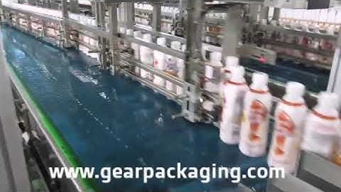 Customized milk bottle sorting spacing feeding hand machine bottle continuous sorter conveyor line