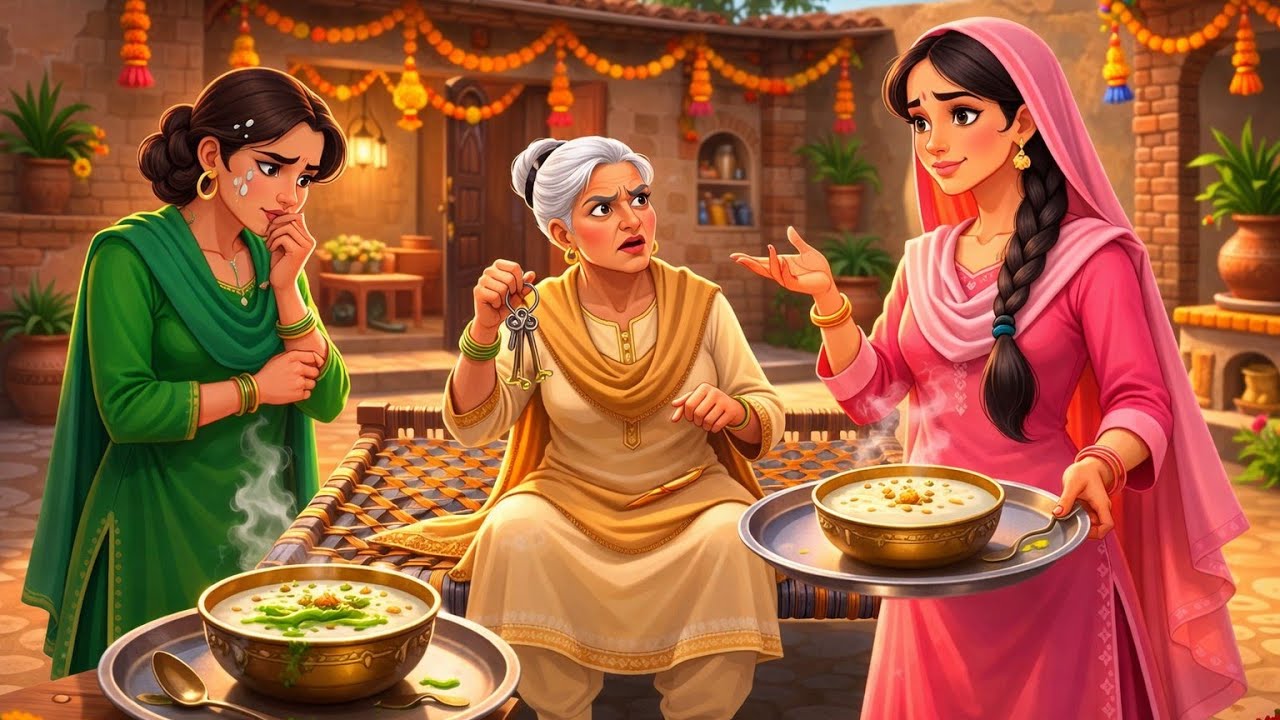 Jethani ki Chalaki aur Kadhwi Kheer 🥣 | Saas Bahu Drama Story | Desi Village Life