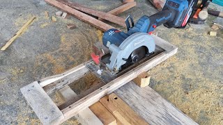 Membuat Rel Sircularsaw 5 Untuk Pemotongan Kayu Reng