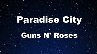 Karaoke Paradise City  Guns N Roses no Guide Melody Instrumental
