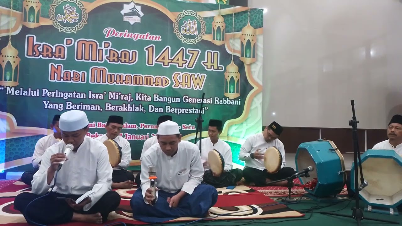 Penampilan tim Hadroh MJB GMM dalam acara Isra Mi'raj 1447H Nabi Muhammad SAW
