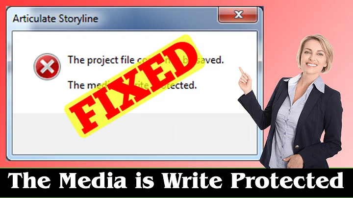 [SOLVED] Error The Media is Write Protected Problem Issue